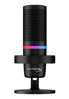 HyperX DuoCast USB Kondensatormikrofon for Gaming - Bordmodell - Svart