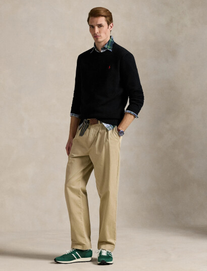 Polo Ralph Lauren Cotton Crewneck Sweater - Black - XS Polo Ralph Lauren Cotton Crewneck Sweater - Black - XS