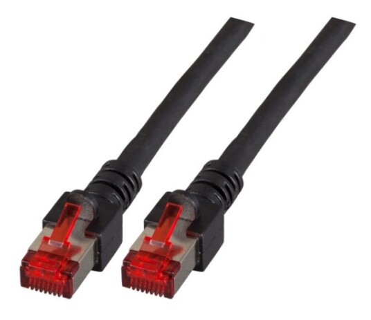 Efb Elektronik K5515.0,15 0,15 M Cat6 S/Ftp S-Stp Rj-45 Rj-45 Sort