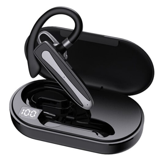 YYK 530 Trådløse Øretelefoner med Ørekrok Lang Batterilevetid Digitalt Display Stereo Lyd Bluetooth 5.1 Ørepropp for Løping