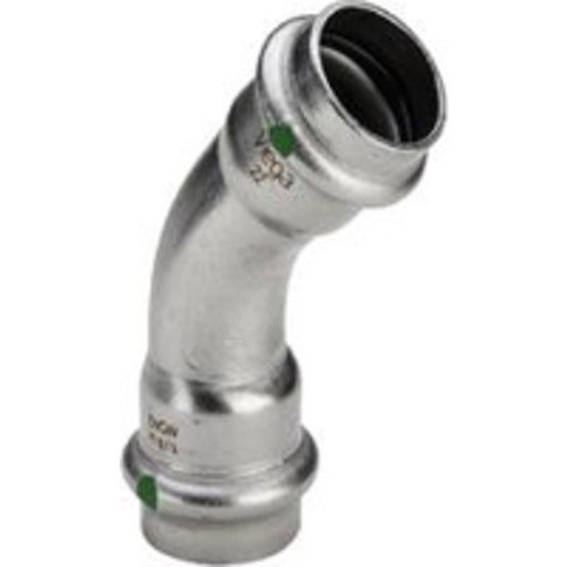 Viega 54 mm Sanpress Inox Bøy 45° Rustfritt Stål