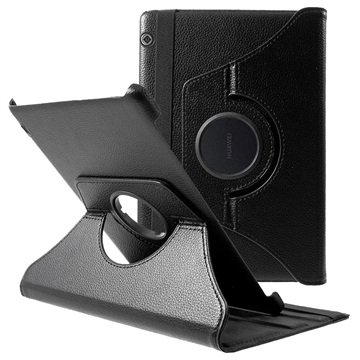Roterende Huawei MediaPad T510 Folio-etui Svart