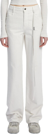 Ann Demeulemeester Dame Jeans Hvit W26,