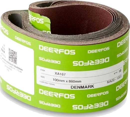 10 stk. Lerret slipeband 100x860mm Korn P60