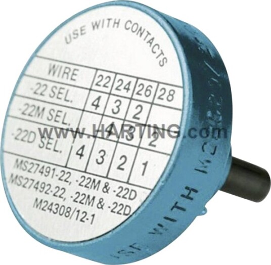 Harting Posisjoneringshylse 09 99 000 0531 Blå 1 Stk 09 99 000 0531