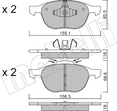 METELLI 22 0534 1 Bremseklosser