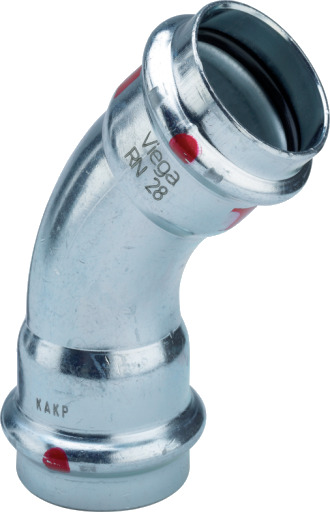 10 stk 12 mm Prestabo bøyd 45° pipe/pipe
