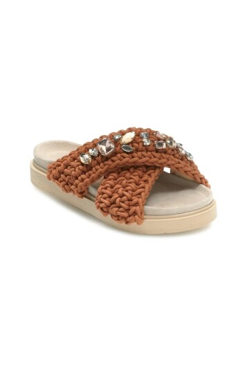 Inuikii Slipper Woven Stone Inuikii Slipper Woven Stone