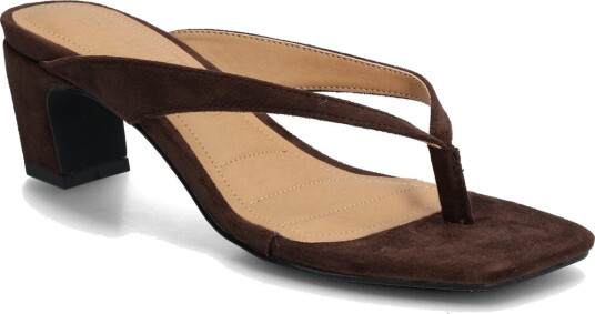 Bianco Biaspice Toe Post Faux Suede Brown 40 Bianco Biaspice Toe Post Faux Suede Brown 40