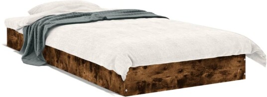 Sengeramme røkt eik 90x200 cm konstruert tre 8721102599286