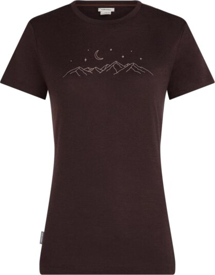 Icebreaker W Mer 150 Tech Lite Ss Tee Sparkling Sta   BITTERSWEET   XS