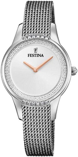 Festina Dameklokke F20494 1 Sølvfarget/Stål Ø30 mm