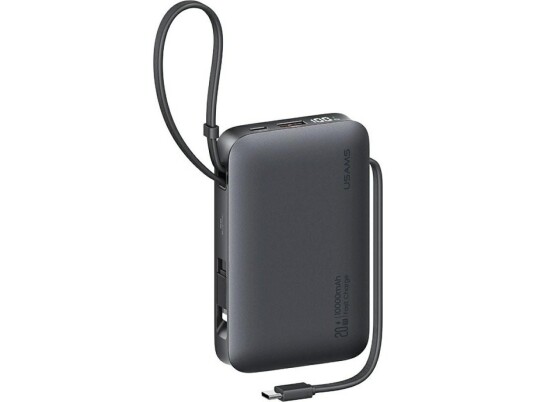 Powerbank Usams Xr Series Cd228 10000Mah 20W + Usb-C/Lightning Cable Black