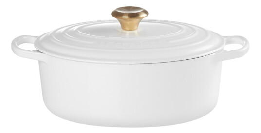 Le Creuset Signature oval støpejernsgryte 27 cm 4,1L white