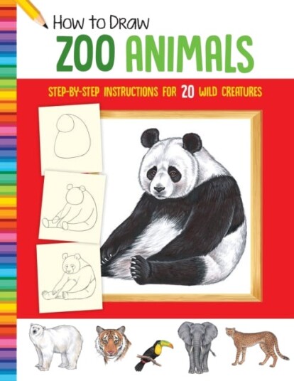 How to Draw Zoo Animals Stepbystep instructions for 20 wild creatures