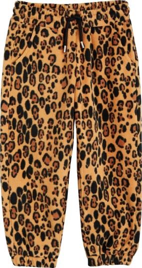 Mini Rodini Leopard Fleece Trousers - Multi/patterned - 92-98