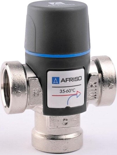 Afriso Termostatisk Blandeventil Atm 333 Dn20 Rp¾" 35÷60°C Kvs 1,6 1233300