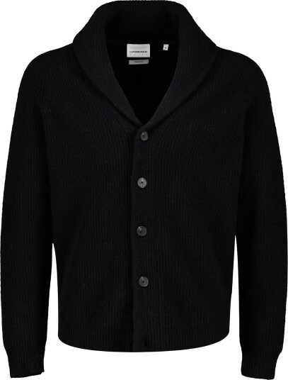 Lindbergh Lambswool Shawlcollar Cardigan BLACK XXL