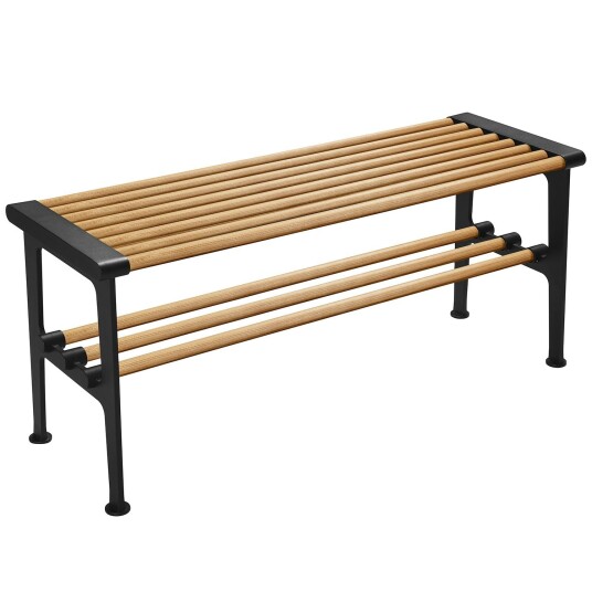 Essem Design Nostalgi Benk 100 cm Eik / Sort Essem Design Nostalgi Benk 100 cm Eik / Sort