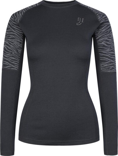 Johaug Elevate Wool Long Sleeve Tblck Black L
