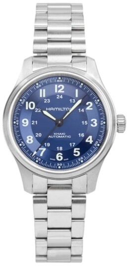 Hamilton Herreklokke H70545140 Khaki Field Titanium Auto Blå/Titan