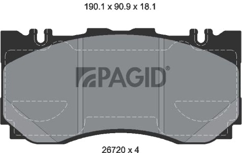 PAGID T4296N Bremseklosser PAGID T4296N Bremseklosser
