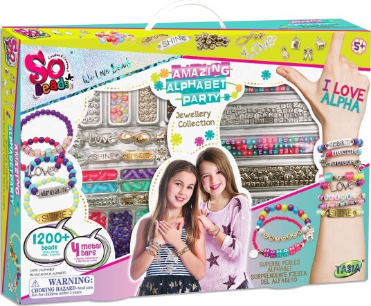 So Beads Armbåndsett Bokstaver
