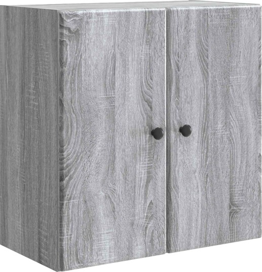 vidaXL Vegghengt skap Grå Sonoma 59 x 31 x 60 cm Konstruert tre
