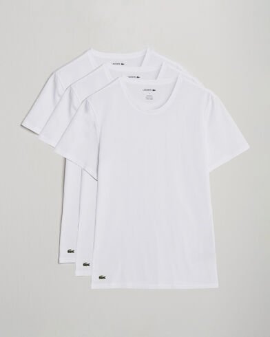 Lacoste 3-Pack Crew Neck T-Shirt White