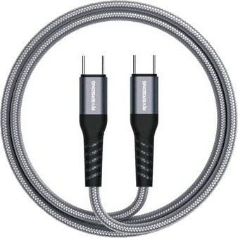Riversong Hercules 06 Nylonflettet USB-C-kabel 1m/100W grå