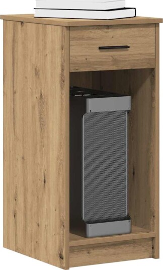  Datatårnstativ med skuff artisan eik 35x45x77 cm