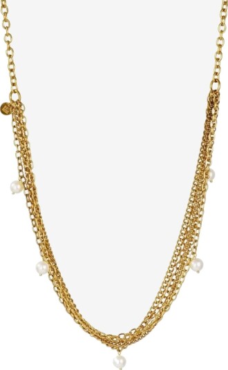 Bud To Rose Paris Pearl Long Necklace Gold - GOLD - One Size