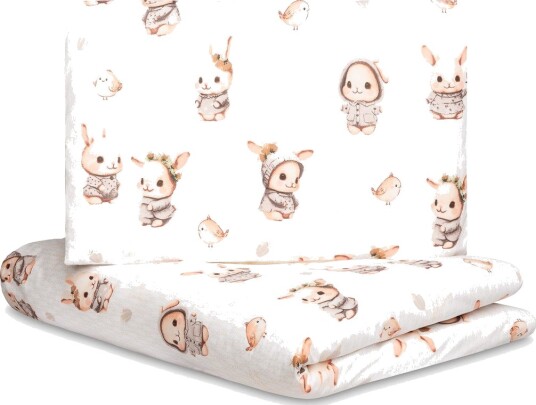 Sensillo Musselinsengetøy 2 Deler 100x135 Cm Beige