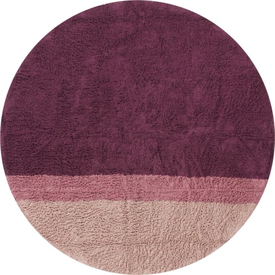 Runde tepper Pione Natural Cotton Shaggy rosa Størrelse: Ø 200 cm