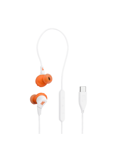 JBL Endurance Run 3 Wired USB C In Ear Headphones White JBL Endurance Run 3 Wired USB C In Ear Headphones White