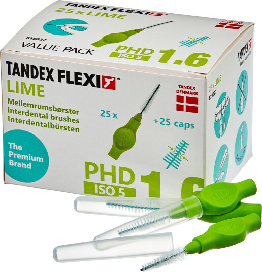 Tandex Flexi 25 stk. Koniske Gap Brushes ISO 5 LIME