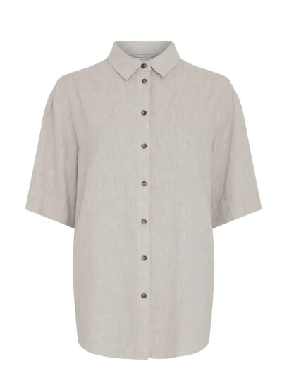 MSCH Copenhagen Mschviana Ginia 3/4 Shirt   Beige   M/L