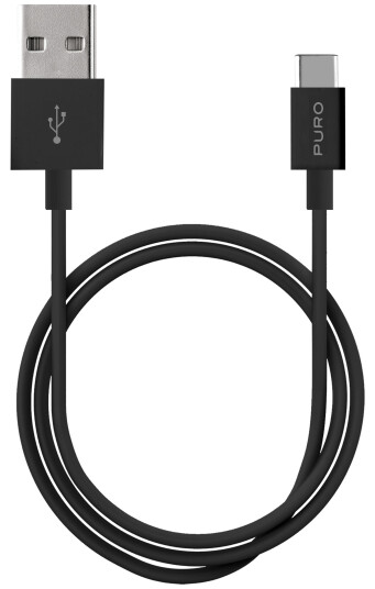 Puro 1m USB-C Kabel til USB-A Hvit Puro 1m USB-C Kabel til USB-A Hvit