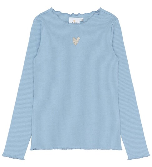 The New Tnstrianna L_S Rib Tee Blue 98