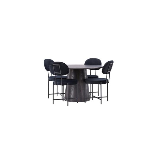 Venture Home Spisegruppe Venture Home Lanzo Ø120 cm med 4 stk Stella Stoler GR23479