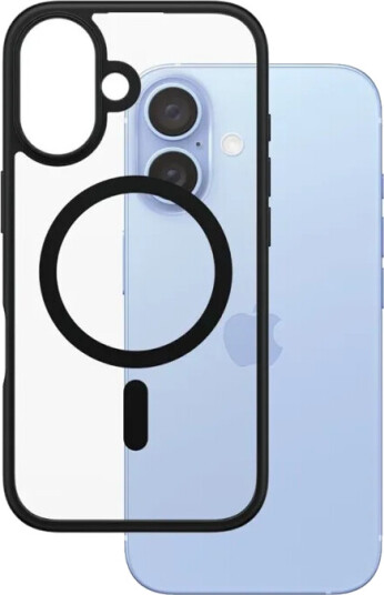 PanzerGlass HardCase MagSafe Svart til iPhone 16 - Beskyttende Mobildeksel