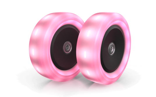 BERG Nexo Wheels 120x40mm Lights Pink BERG Nexo Wheels 120x40mm Lights Pink