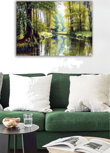 Dekorativ Canvasbilde 50x70 cm Flerfarget