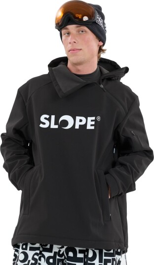 SLOPE Fletcher Hood Softshell Anorakk Herre Svart XS SLOPE Fletcher Hood Softshell Anorakk Herre Svart XS