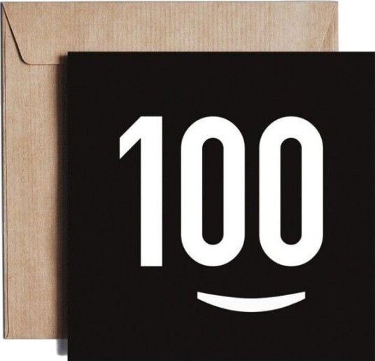 Bursdagskort/Gratulasjonskort Karnet Kw 100% Birthday Kz14 Bursdagskort/Gratulasjonskort Karnet Kw 100% Birthday Kz14