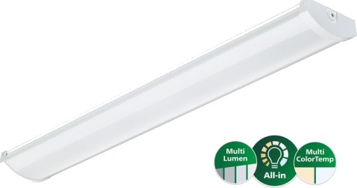 Philips Coreline Fastset Stænktæt Ip44 All In Sm155c 3700Lm 6000Lm/830 840 43W 3F Gennemfortrådning