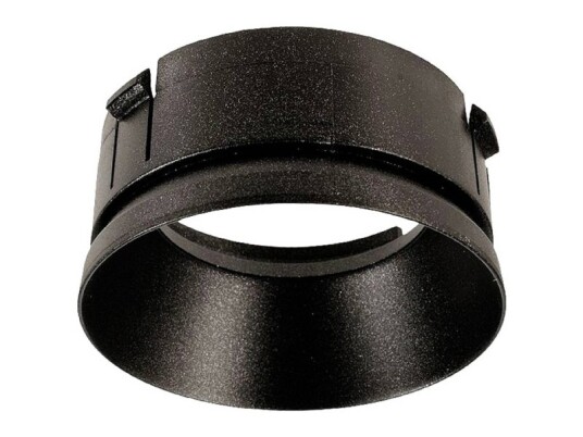 Deko Light 930302 Reflektor Ring Schwarz Für Serie Klara / Nihal Mini / Rigel Mini / Can Højvolt-Skinnesystem-Komponenter Reflektor 3-Faset Sort