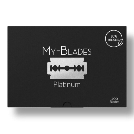 My-Blades 100 Double Edge Blades Platinum (10x10) My-Blades 100 Double Edge Blades Platinum (10x10)