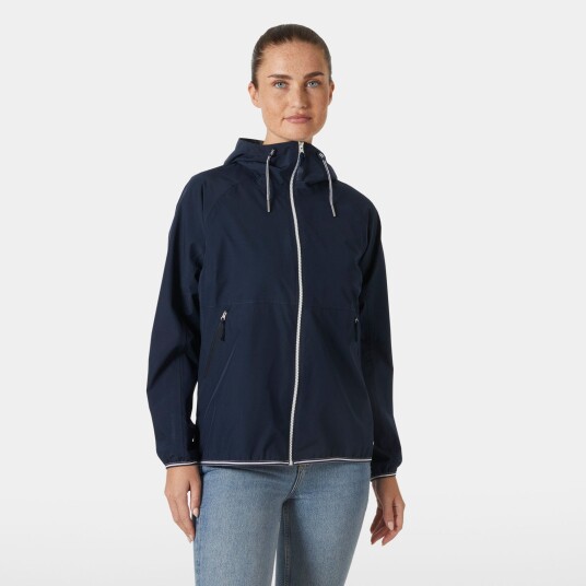 Helly Hansen Koster Regnjakke Dame Marineblå L Helly Hansen Koster Regnjakke Dame Marineblå L