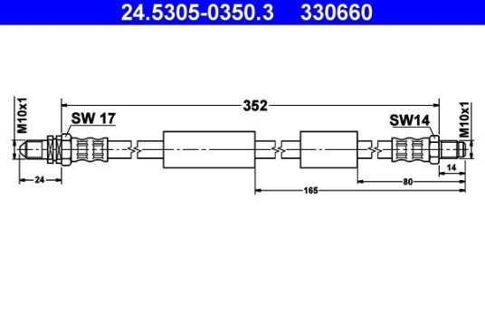 Bremseslange ATE 24.5305-0350.3